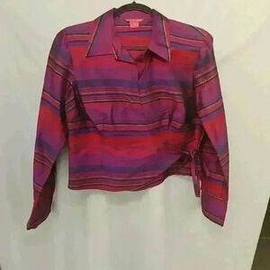 Sunny Leigh women's blouse long sleeve 100% silk